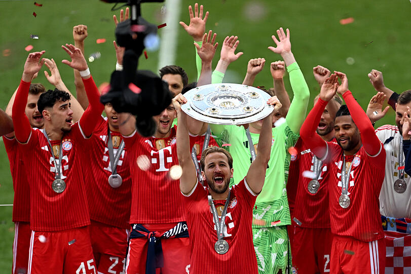 Harry Kane holt sich mit dem FC Bayern seine zweite deutsche Meisterschaft.