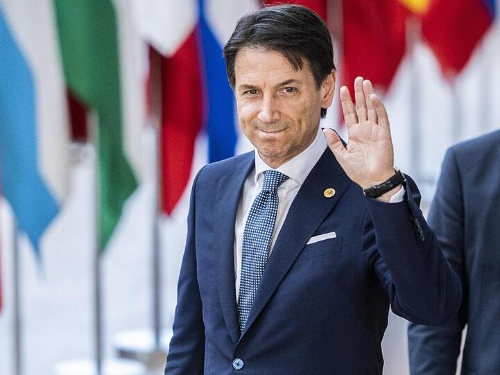 Italiens Ministerpräsident Giuseppe Conte in Brüssel.