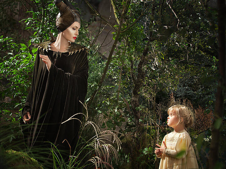 Angelina Jolie und ihre Tochter Vivienne im Disney-Film "Maleficent"