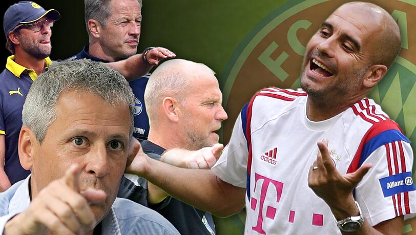 14 Bundesliga-Trainer haben kein Zweifel, dass Pep und seine Bayern den Meistertitel verteidigen. 14 Bundesliga-Trainer haben kein Zweifel, dass Pep und seine Bayern den Meistertitel verteidigen.