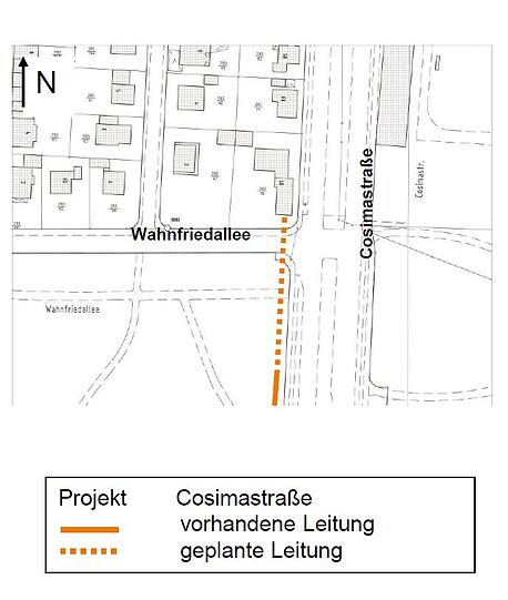 Mit den Bauarbeiten wird der Park an das Fernwärmenetz angeschlossen.