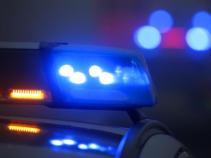 Ein Polizeiauto mit eingeschaltetem Blaulicht. Foto: Karl-Josef Hildenbrand/dpa