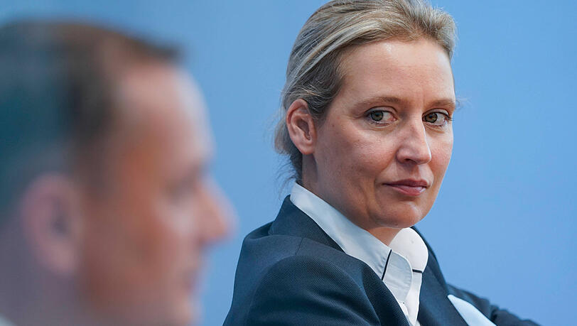 Alice Weidel ist in einer Doppelspitze mit Tino Chrupalla Vorsitzende der AfD-Bundestagsfraktion