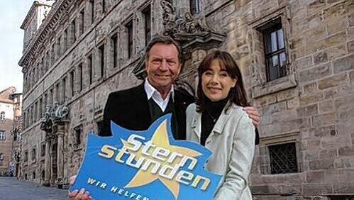 Moderieren am 10. Dezember die „Sternstunden“-Gala aus der Nürnberger Frankenhalle: Sabine Sauer und Gerd Rubenbauer. Moderieren am 10. Dezember die „Sternstunden“-Gala aus der Nürnberger Frankenhalle: Sabine Sauer und Gerd Rubenbauer.