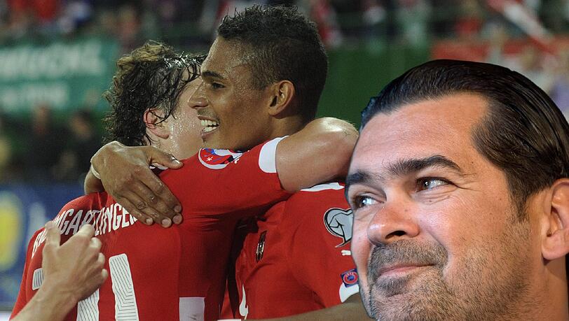 Freut sich über den Siegtreffer von Rubin Okotie in Österreichs Nationalelf: Löwen-Sportchef Gerhard Poschner. Freut sich über den Siegtreffer von Rubin Okotie in Österreichs Nationalelf: Löwen-Sportchef Gerhard Poschner.