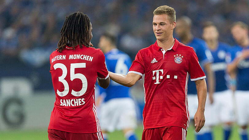 Renato Sanches und Joshua Kimmich: Die beiden Youngster bilden in der Startaufstellung gegen Darmstadt das zentrale Mittelfeld.
