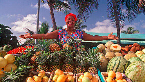 Obststand im Ferienresort Casa de Campo Obststand im Ferienresort Casa de Campo