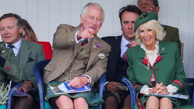 Prinz Charles und Herzogin Camilla bei den Highland Games in Braemar.