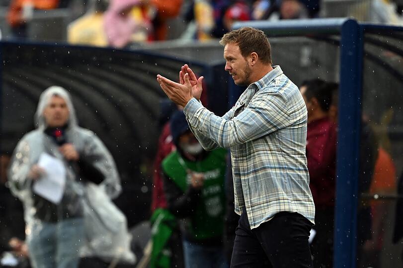 Applaus, Applaus: Neu-Bundestrainer Julian Nagelsmann beim 3:1-Sieg der deutschen Nationalmannschaft über die USA.