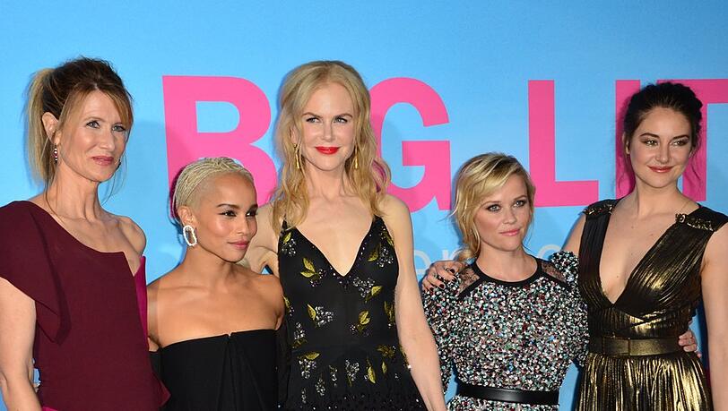 2017 feierten Laura Dern (v.l.), Zoë Kravitz, Nicole Kidman, Reese Witherspoon und Shailene Woodley in Los Angeles die Premiere der ersten "Big Little Lies"-Staffel. 2017 feierten Laura Dern (v.l.), Zoë Kravitz, Nicole Kidman, Reese Witherspoon und Shailene Woodley in Los Angeles die Premiere der ersten "Big Little Lies"-Staffel.