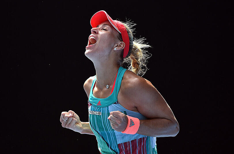 Emotion und Kampf pur: Bilder vom packenden Halbfinale von Angelique Kerber gegen Johanna Konta