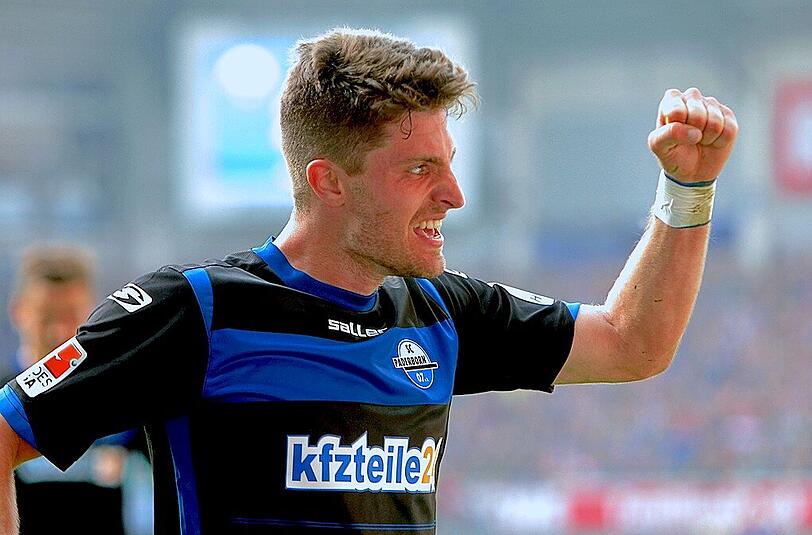 Trifft auf die ehemaligen Kollegen: Ex-Löwe Moritz Stoppelkamp vom SC Paderborn.
