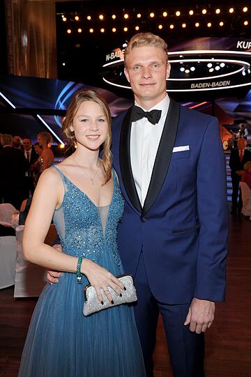 Ruderer Oliver Zeidler und Freundin Helen Scholtissek.