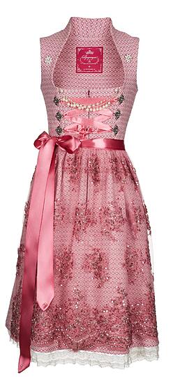 Kostbare Stoffe wie Brokat, Seide, und handbestickte französische Spitze: Die neue Kollektion des Dirndl-Labels "Alpenprinzessin"