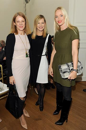 Isabell Liegl, Nina Ruge und Madame-Chefredakteurin Petra Winter