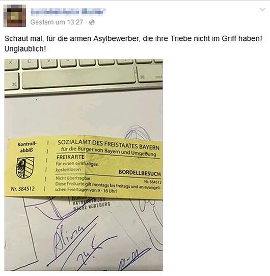 Auf www.mimikama.at ist ein Screenshot des Originalposts zu finden.