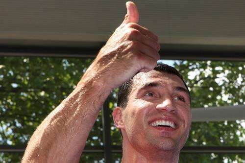 Freut sich auf seinen Weltrekord-Kampf: Weltmeister Wladimir Klitschko.