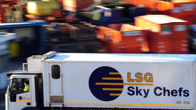 Fahrzeug der Lufthansa-Catering-Tochter LSG. Fahrzeug der Lufthansa-Catering-Tochter LSG.