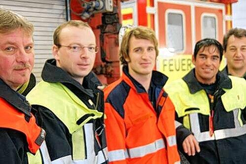 Einsatz an Silvester (v.l.): Anton Schrödl, Andreas Felsner, Michael Klemer, Karl Grammer, Günter Berchtold