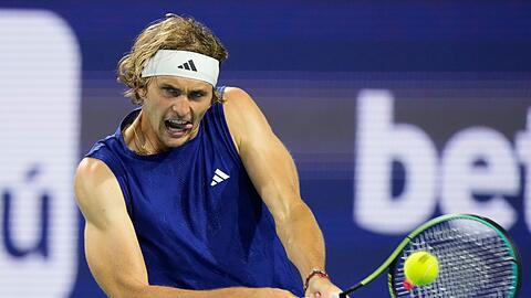 Tennis-Olympiasieger Alexander Zverev schied in Miami schon aus.