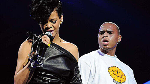 Auf der Bühne und privat ein Paar: Rihanna und Chris Brown.