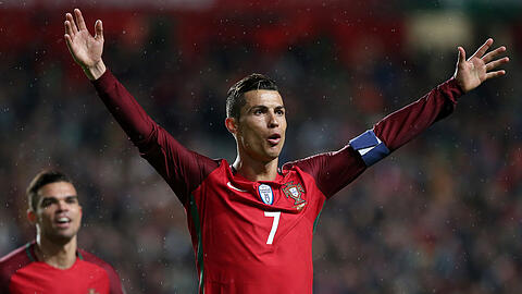 Cristiano Ronaldo erzielte zwei Treffer für Portugal und ist nun mit 70 Toren in 132 Länderspielen der vierterfolgreichste Nationalmannschaftsschütze Europas.