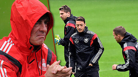 Training im strömenden Regen von Südtirol. Die Bilder von Tag 6.