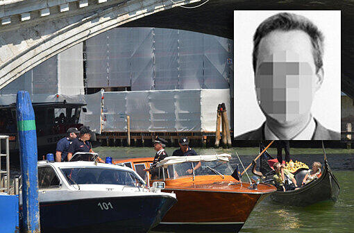 Tod an der Rialtobrücke: Hier verunglückte Joachim Vogel, Professor aus München.