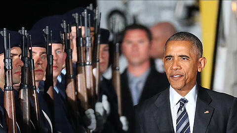 US-Präsident Barack Obama bei seinem Abschiedsbesuch in Berlin.