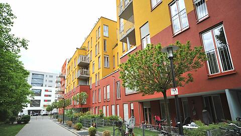 Wohnidylle am Ackermannbogen in Schwabing: Dort standen früher die Waldmann- und die Stettenkaserne.
