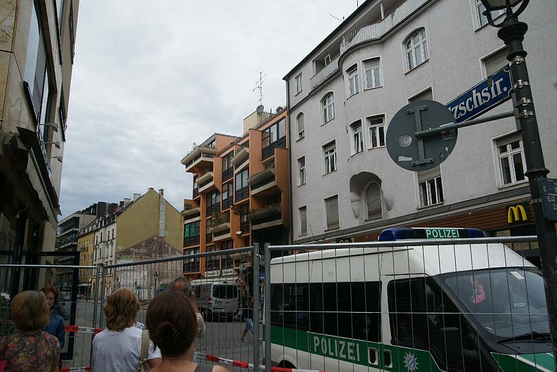 Die Feilitzschstraße in Schwabing - Tag 2 nach der Bombe - die Bilder