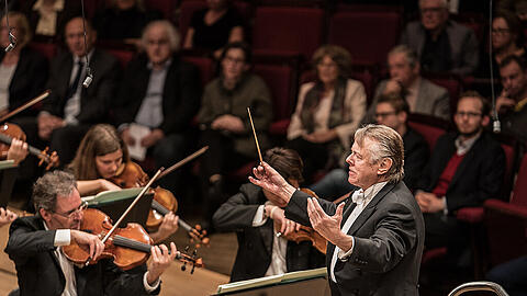 Mariss Jansons dirigiert.