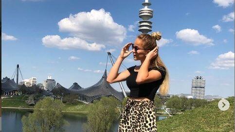 Einer ihrer Lieblingsplätze in München: Giulia Gwinn im Olympiapark. Einer ihrer Lieblingsplätze in München: Giulia Gwinn im Olympiapark.