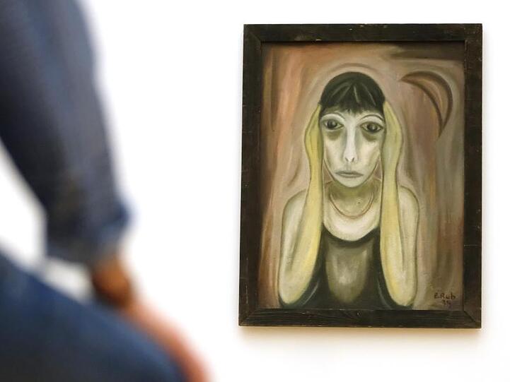 Selbstporträt von Eve Rub aus dem Jahr 1970.
