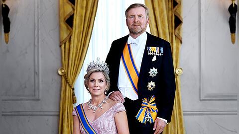 Königliches Paar: Willem-Alexander der Niederlande und seine Ehefrau, Königin Máxima.