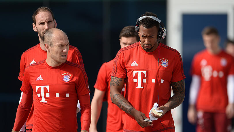 Könnten im Supercup ihr Comeback feiern: Arjen Robben (l.) und Jérôme Boateng.