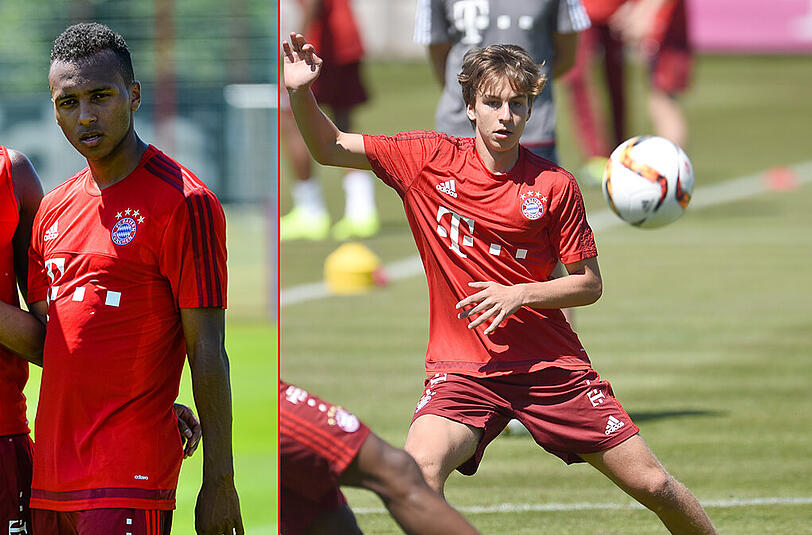 JULIAN GREEN (l) und GIANLUCA GAUDINO: Bekamen am Ende noch fünf Minuten Einsatzzeit.