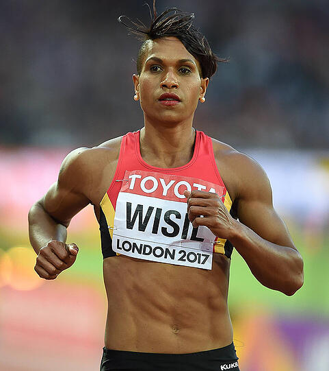 200-Meter-Läuferin Toea Wisil aus Papua-Neuguinea.