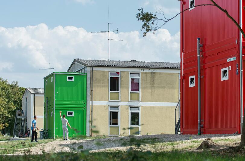 Das Balkan-Aufnahmezentrum in Ingolstadt.