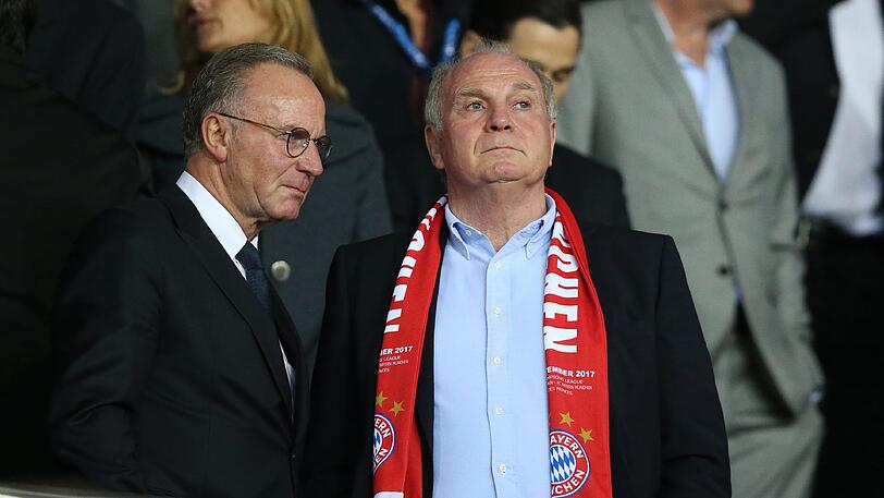 Zuletzt selten einer Meinung: Die Bayern-Alphatiere Karl-Heinz Rummenigge (l.) und Uli Hoeneß.
