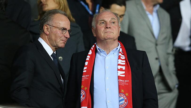 Zuletzt selten einer Meinung: Die Bayern-Alphatiere Karl-Heinz Rummenigge (l.) und Uli Hoeneß. Zuletzt selten einer Meinung: Die Bayern-Alphatiere Karl-Heinz Rummenigge (l.) und Uli Hoeneß.