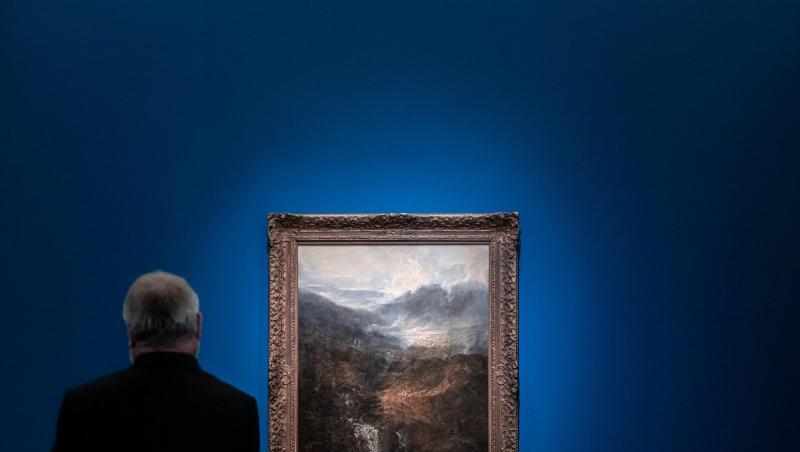 Das Gemälde "Morgen in den Corniston Fells" von Wiliam Turner in Münster. Das Gemälde "Morgen in den Corniston Fells" von Wiliam Turner in Münster.