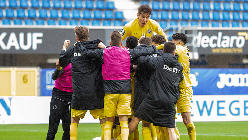 Die SV Elversberg gewann am Samstag mit 2:1 beim SC Verl.