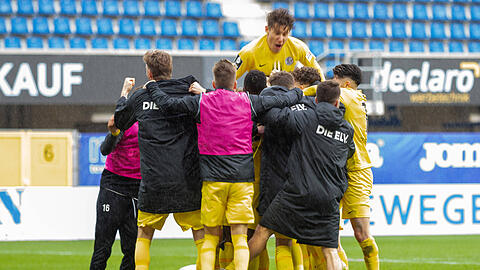 Die SV Elversberg gewann am Samstag mit 2:1 beim SC Verl.
