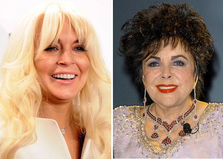 Für sie geht es bergauf: Lindsay Lohan spielt in einem Fernsehfilm Liz Taylor.