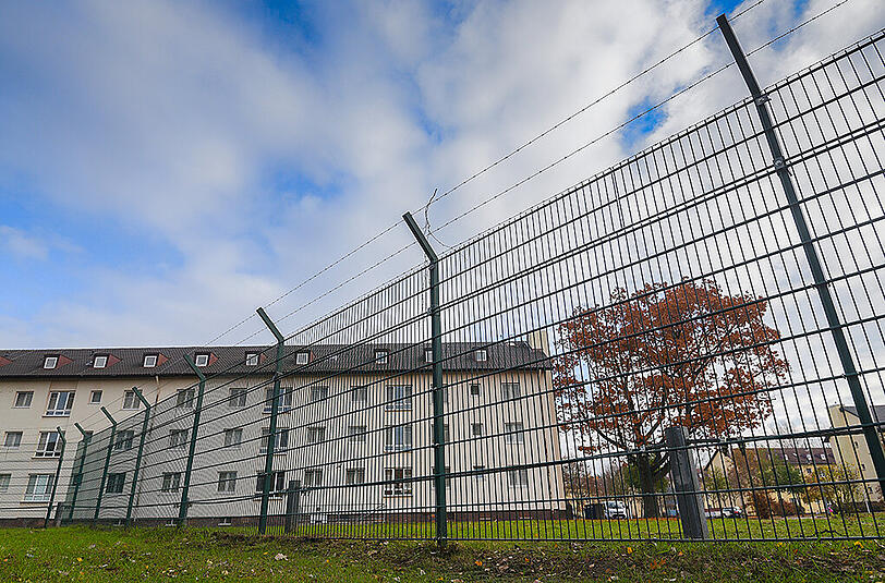 Die Ankunfts- und Rückführungseinrichtung für Asylbewerber aus Balkan-Ländern in Bamberg.