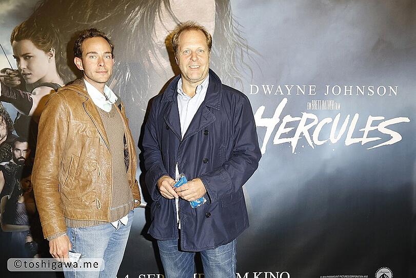 Medienmanager Tom Kopriutz (r.) mit Begleitung.