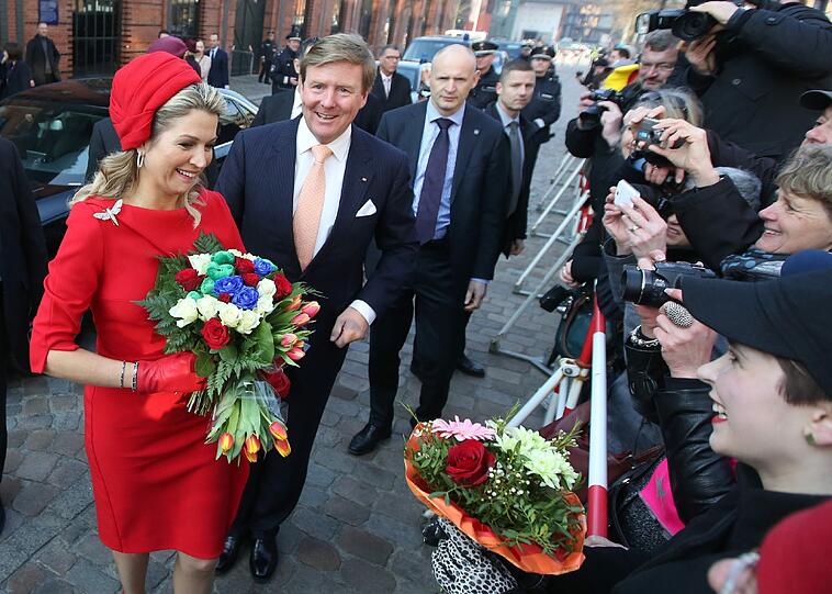 Königin Máxima und König Willem-Alexander der Niederlande bei ihrem Besuch in Hamburg