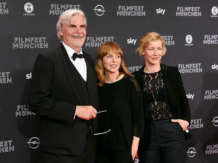 Peter Simonischek mit der Regisseurin Maren Ade (Mitte) und der Schauspielerin Sandra Hüller