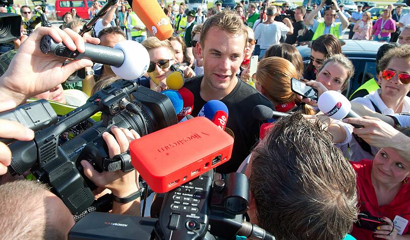 Der beste Torwart der WM, war auch bei den Journalisten ein gern gesehener Gast.